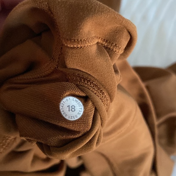 Copper brown lululemon leggings . - Picture 3 of 3